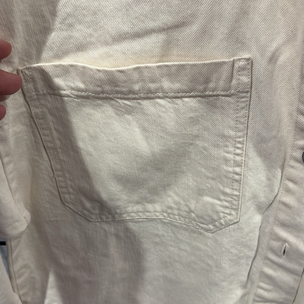 Black Tape Cream Jean Jacket - Picture 5 of 7